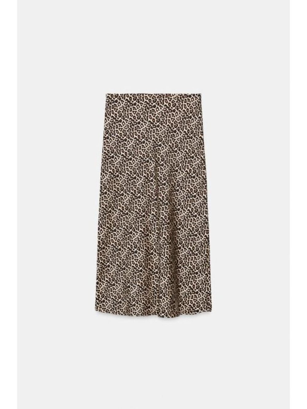 ZARA ANIMAL PRINT SATIN EFFECT MIDI SKIRT